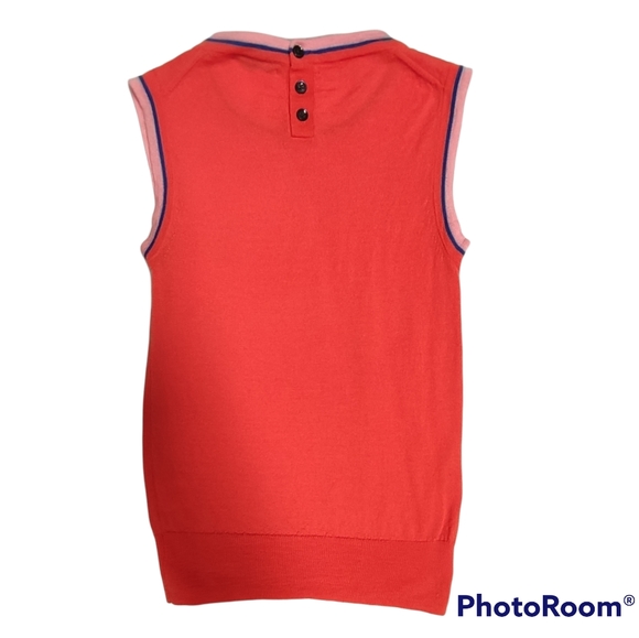 Orange JCrew Sweater Vest Top - Picture 8 of 12